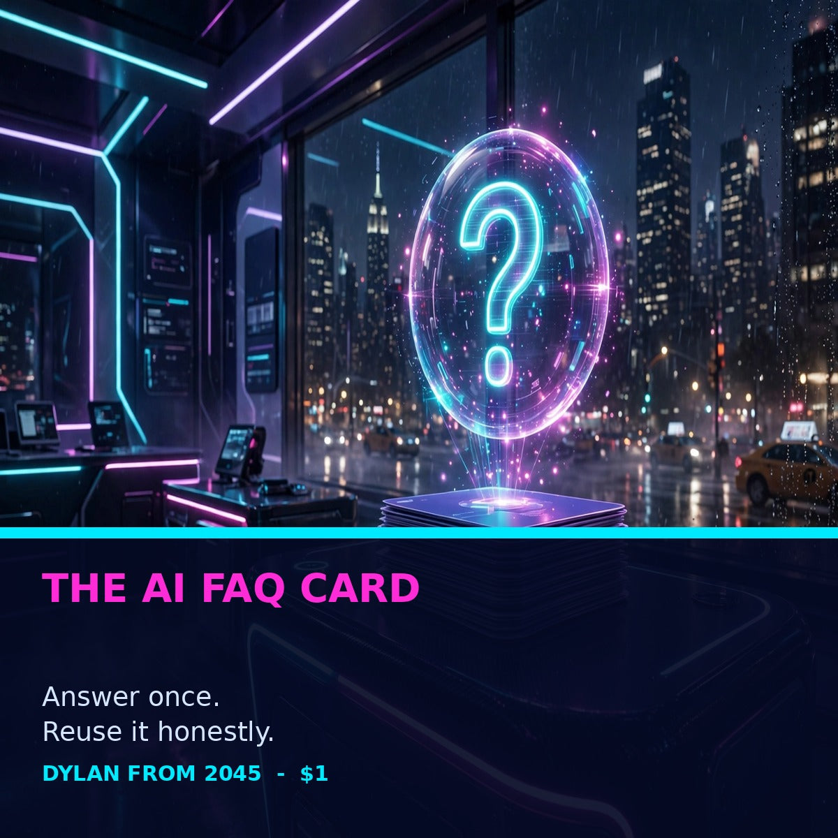 The AI FAQ Card cover