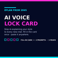 Stop Re-Explaining Your Style: The AI Voice Lock Card